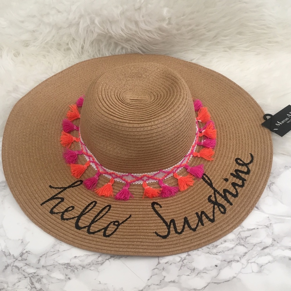 Marcus Adler New York pompom floppy hat NWT - Picture 2 of 4